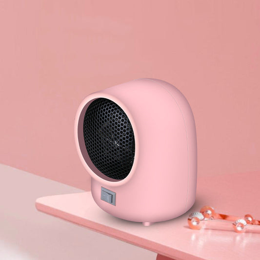 Mini home heater with 400W power output and 220V voltage rating for efficient room warming, featuring compact 180×140×100mm dimensions and in brown, pink, or white colour options