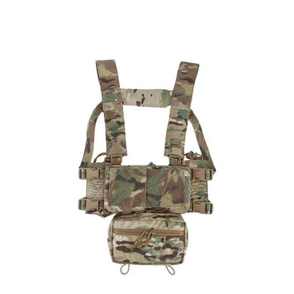 Expandable breathable chest mount vest in American Cordura fabric, available in multiple colours, one size fits all.