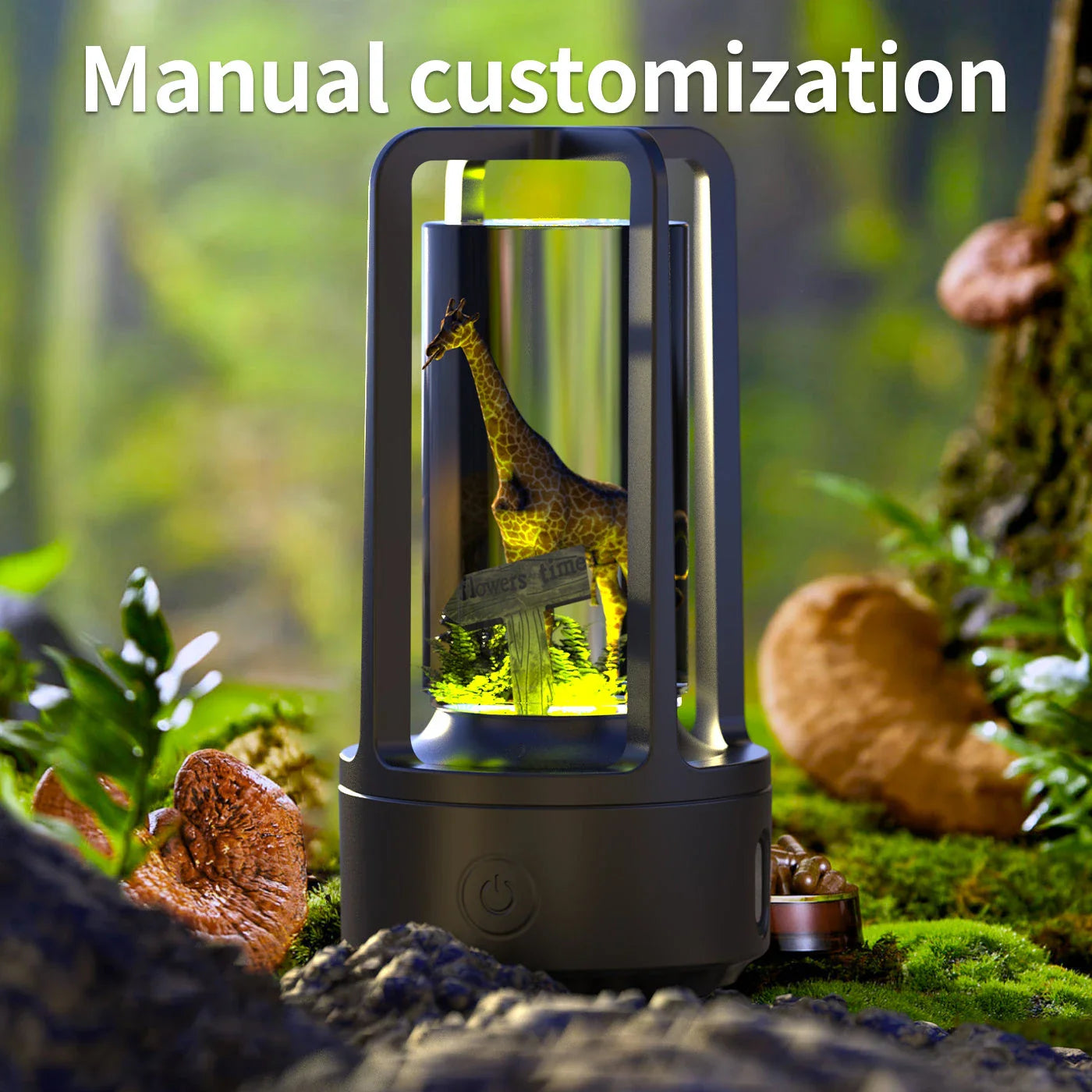 Versatile 2-in-1 Crystal Light Speaker with Bluetooth connectivity and a mesmerizing light display
