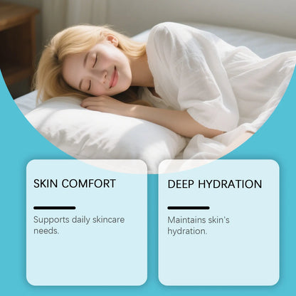 Square white jar of 50g moisturising cream with Shanjinchehua and Vitamin B6 for skin hydration.