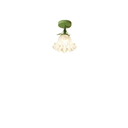 Cream Linglan flower design corridor aisle light with LED illumination and remote control for dimming