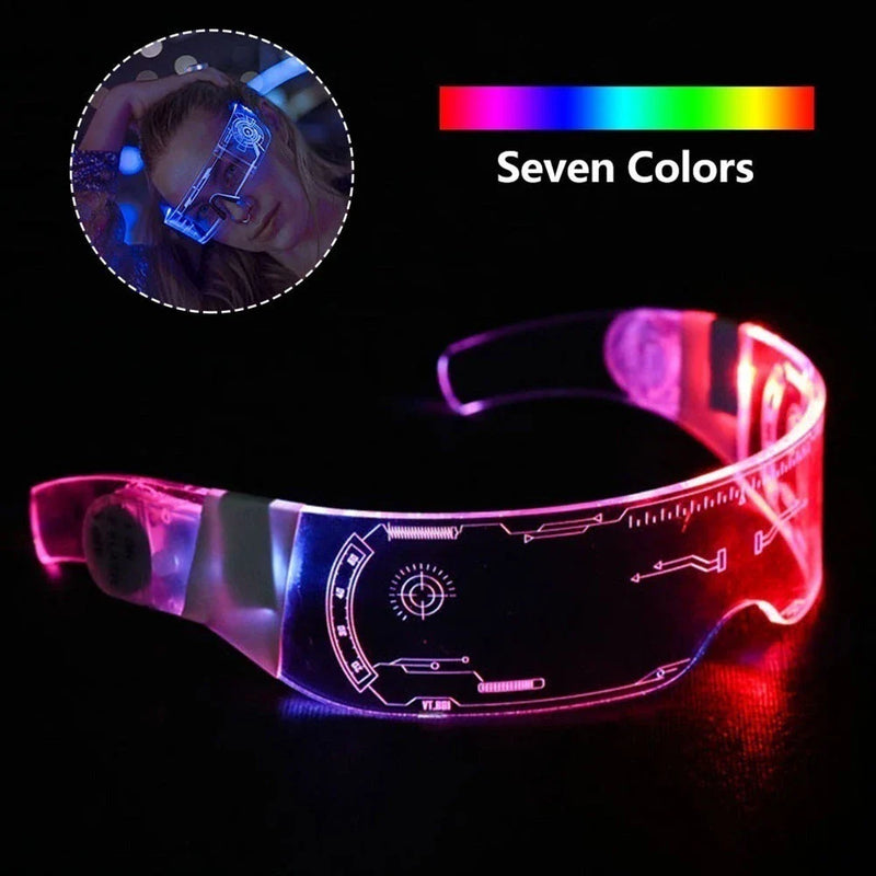 Vibrant Party Glasses with Customizable Lighting Effects
