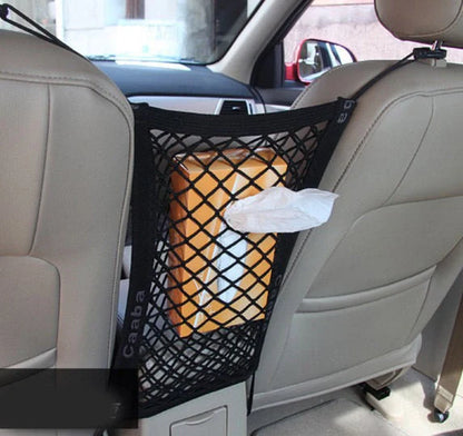 Elastic Car Pet Fence for dog safety and travel isolation in black