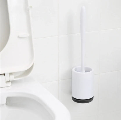 Non-stick Hair Soft Plastic Brush Head Toilet with ergonomic handle and TPR bristles for effective cleaning