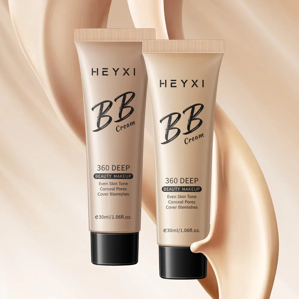 Waterproof and sweatproof BB cream in four shade options 01, 02, 03, 04