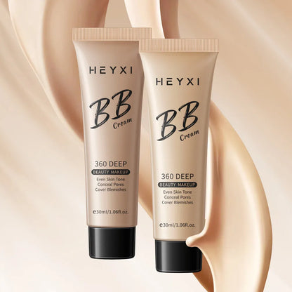 Waterproof and sweatproof BB cream in four shade options 01, 02, 03, 04