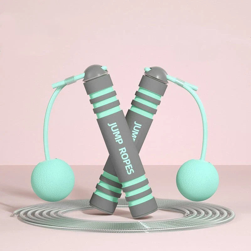 Adjustable jump rope with various color and style options, made with durable materials for an effective workout and weight loss.