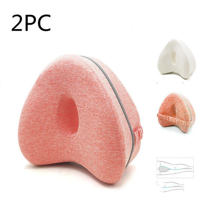 Ergonomic apple-shaped memory foam pillow with breathable fabric and adjustable design for comfortable sleep