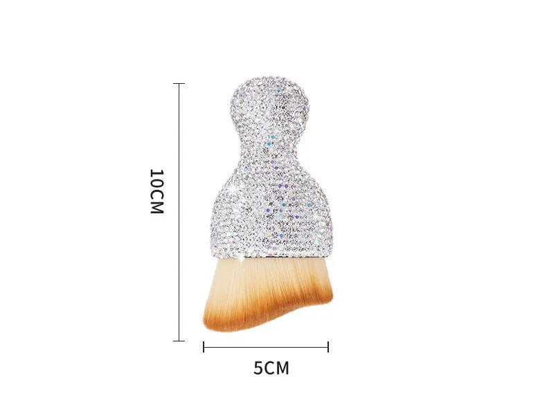 Car interior cleaning brush with soft PVC bristles in white, pink, or black colour options