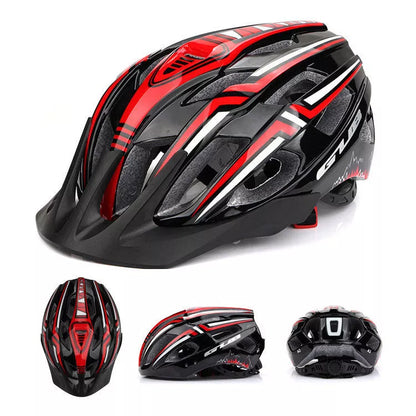 USB charging bicycle helmet with integrated taillight in bright colors for enhanced safety