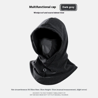 Premium fleece face mask and neck warmer with 360-degree coverage, adjustable drawstring, and versatile design for winter outdoor activities