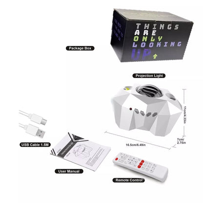 USB Water Pattern Bluetooth Music Ocean Star Projector Lamp with remote control