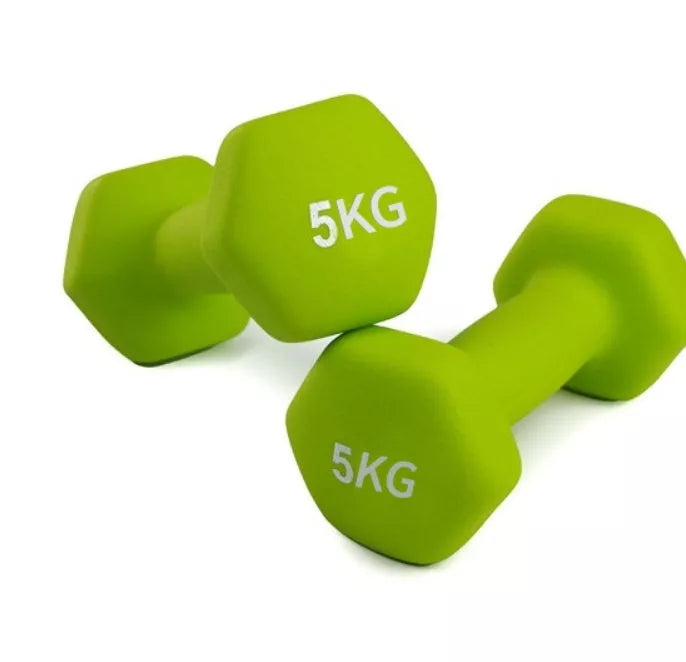 Yiling Hexagonal PVC Dumbbells for home fitness and strength training