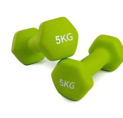 Yiling Hexagonal PVC Dumbbells for home fitness and strength training