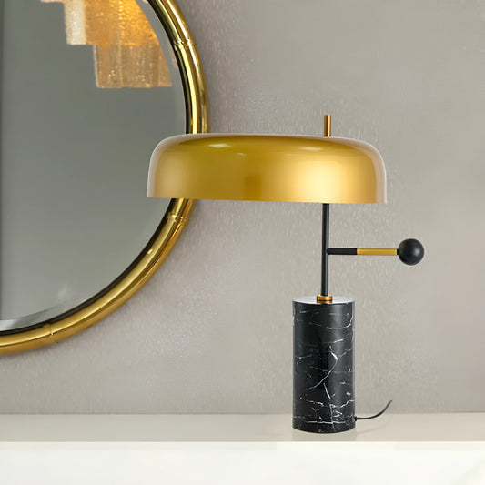 European-style decorative table lamp with warm white light for bedside or living room
