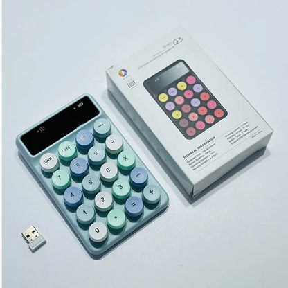 Q3 wireless mini keyboard in macaron colours including mixed bright green option