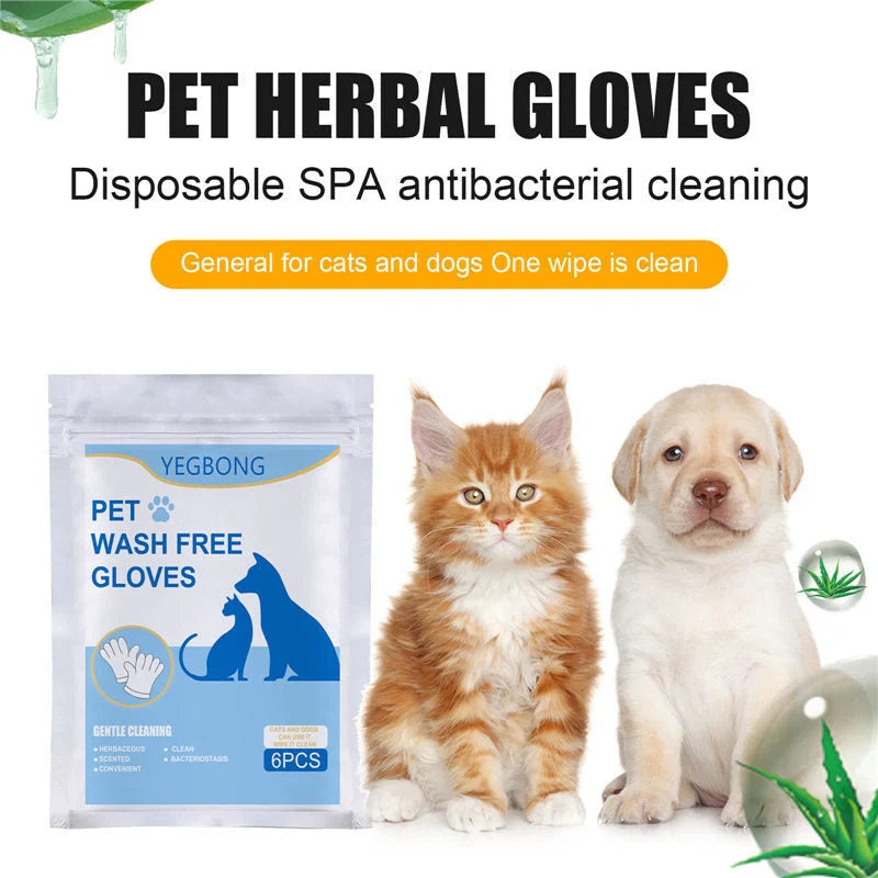 Disposable aluminum foil pet gloves for easy and hygienic pet care