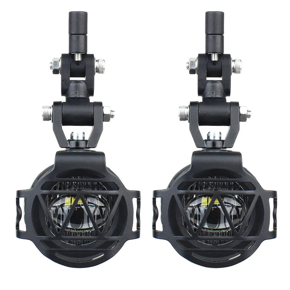 Waterfowl 5W LED motorcycle fog lamp with aluminium shell and PC lens, 24x21x10mm, 12V auxiliary anti-fog light for BMW motorcycles