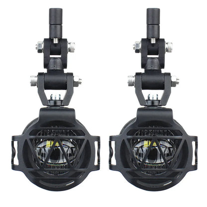 Waterfowl 5W LED motorcycle fog lamp with aluminium shell and PC lens, 24x21x10mm, 12V auxiliary anti-fog light for BMW motorcycles
