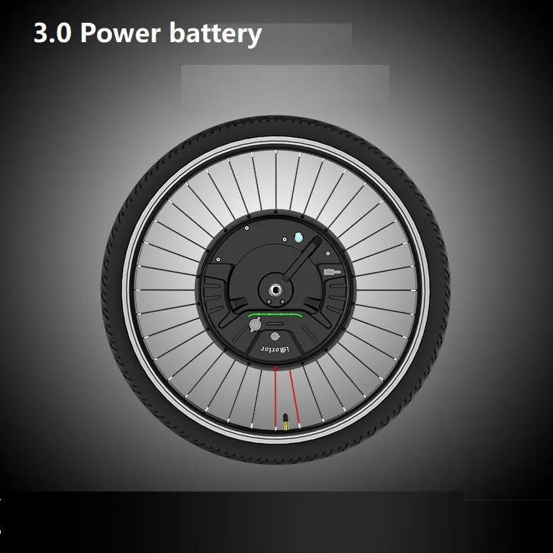 Yunzhilun micro-power bicycle battery with alloy hub for 26-inch wheels and lithium cells