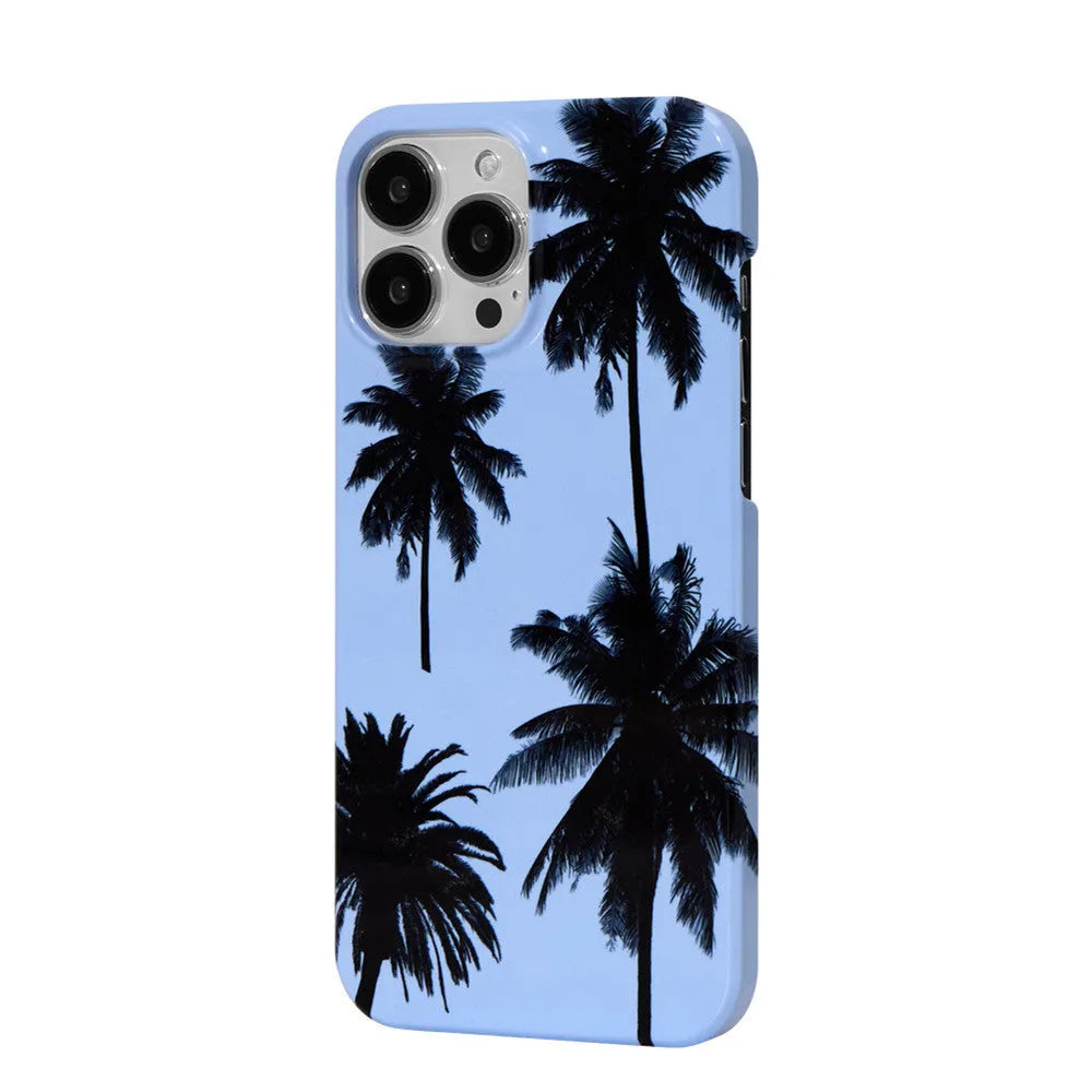 Original Summer Coconut TPU phone case for iPhone with optional bracket, shown in packaging.