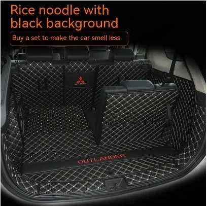 Mitsubishi Outlander custom boot liner with 3D edges and non-slip TPE XPE surface