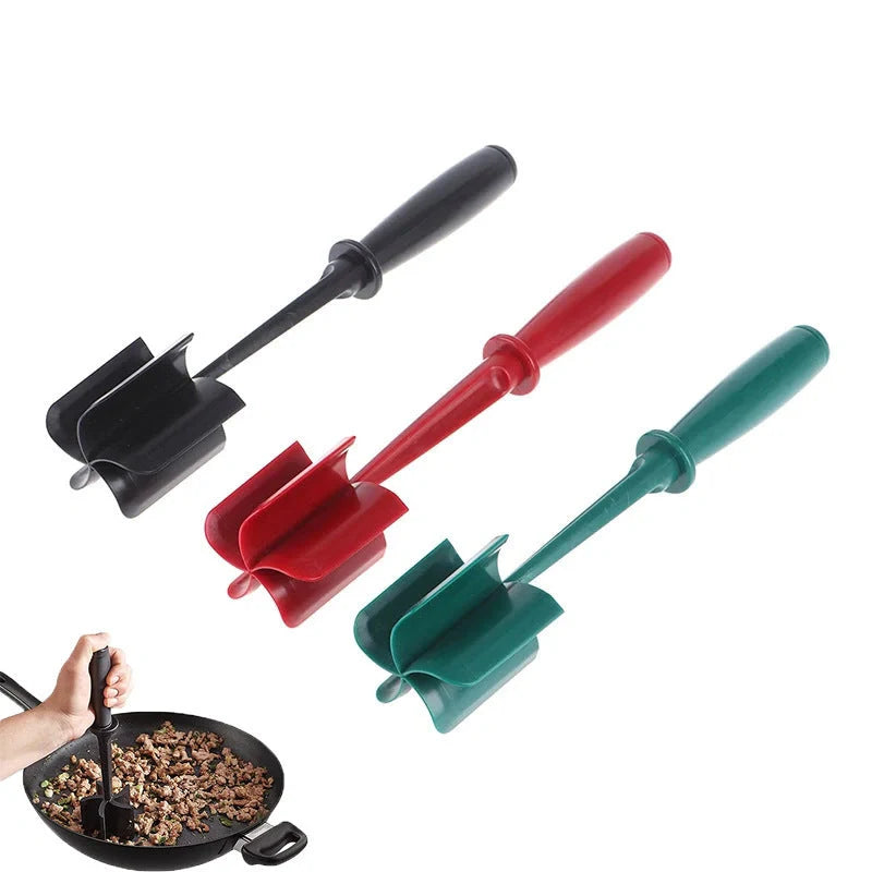 Nylon meat chopper for efficient cooking, heat-resistant and dishwasher safe