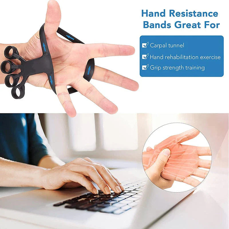Silicone hand grip exerciser with various color options for strengthening fingers and relieving arthritis pain