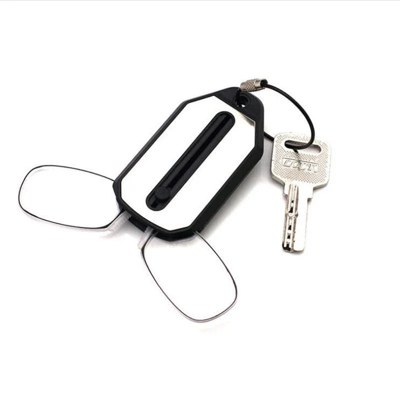 Sleek clip-on reading glasses with polycarbonate lenses for discreet and comfortable magnified vision