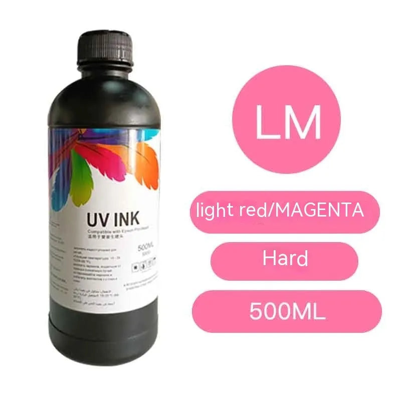 500ml bottle of Epson UV ink for XP600 and TX800 printers in eight colours