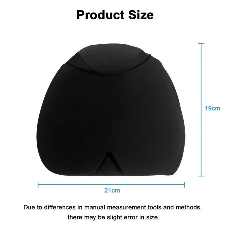 Simple solid colour cold compress cap in black, dark blue, or pink with fully enclosed design for head relief