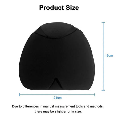 Simple solid colour cold compress cap in black, dark blue, or pink with fully enclosed design for head relief