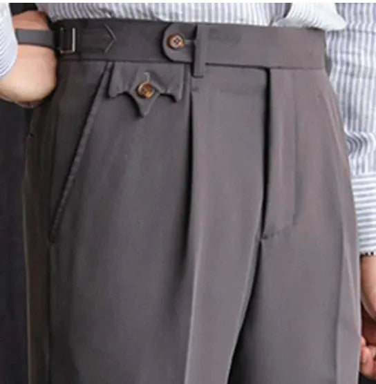 Women's tailored trousers in black, grey, and green, sizes XS to 3XL, full-length formal style
