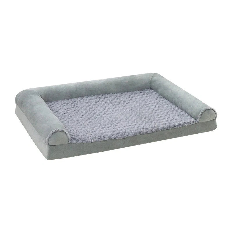 Light grey cloth dog kennel measuring 100cm × 60cm × 19cm for medium large breeds