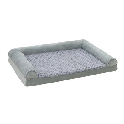 Light grey cloth dog kennel measuring 100cm × 60cm × 19cm for medium large breeds