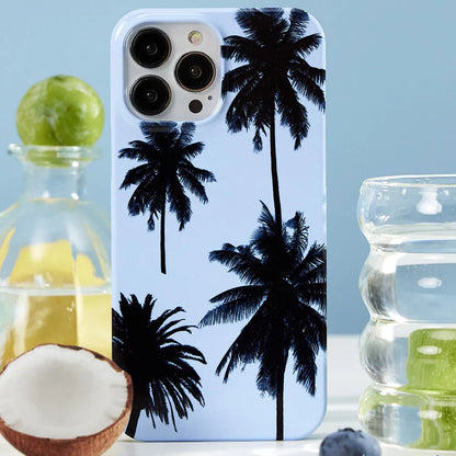 Original Summer Coconut TPU phone case for iPhone with optional bracket, shown in packaging.