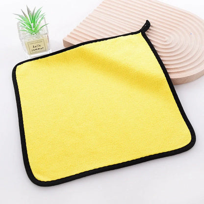 Sunny yellow coral velvet microfiber towel, 30 * 40cm, for quick drying and soft skin care