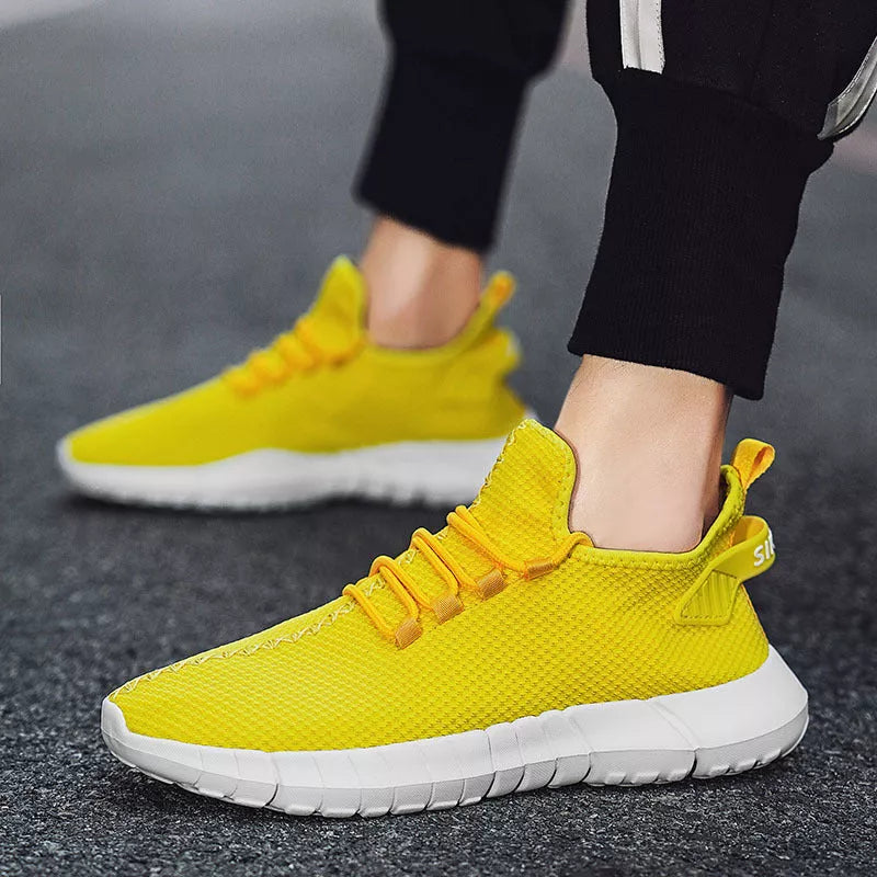 Men's lightweight mesh sports and casual shoes in various colors