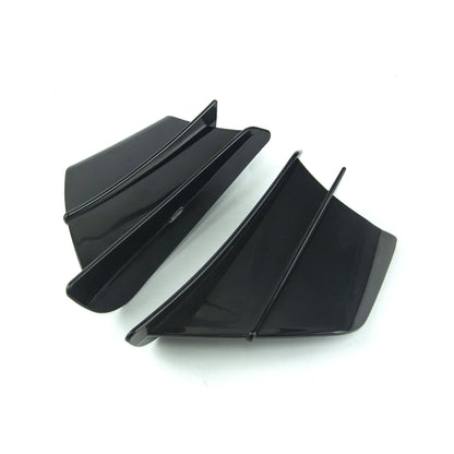 Universal motorcycle spoiler wing accessory in 18x8cm size with air diversion design