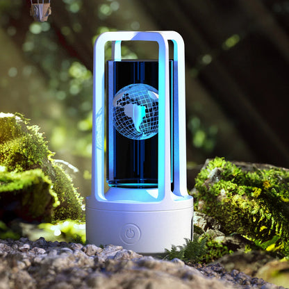Stylish 2-in-1 Acrylic Lamp and Bluetooth Speaker with Touch Controls and Versatile Designs
