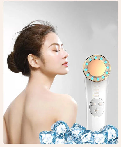 7-in-1 Facial Massager with Galvanic and High Frequency Technology for skin care