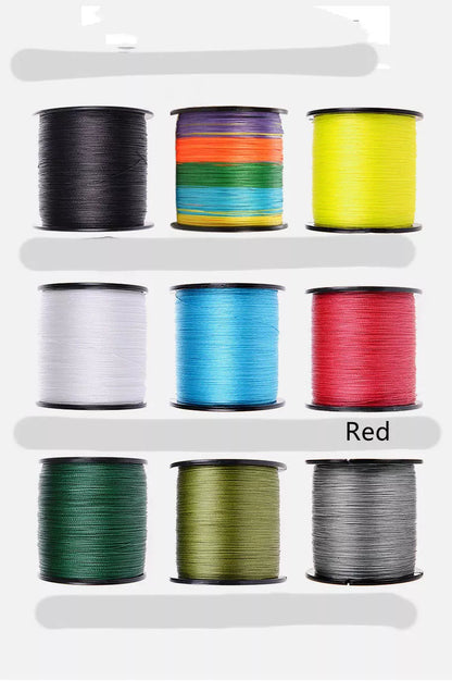 Hook Drop Spinning Wheel Fishing Line with high-strength PE material in various colors