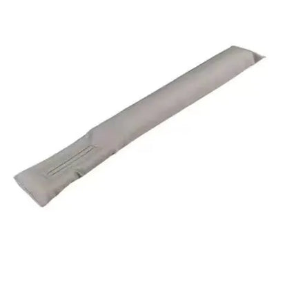 PU leather car seat gap strip in black colour showing adhesive backing and flexible construction