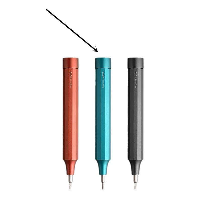 24-in-1 precision repair screwdriver set with magnetic bit storage in aluminium alloy body