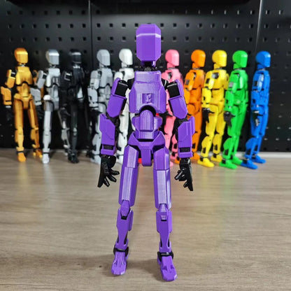 Versatile multi-jointed robotic action figure with customizable posing and design capabilities