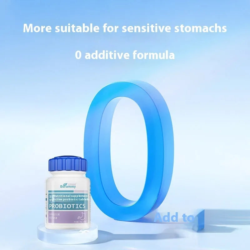 Bottle of Pet Active Probiotic Tablets containing 180 tablets for pet digestive health