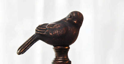 Iron baking paint candle holder in black 14x35cm size for home festive decoration