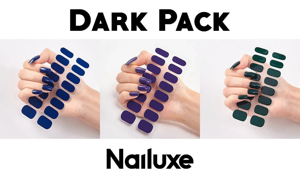 A collection of vibrant solid color nail art stickers in various designs