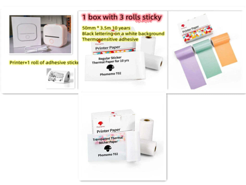 Portable Thermal Label Printer with Bluetooth Connectivity for Home, Office, and Small Business Organization