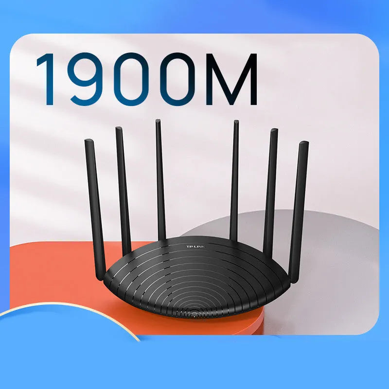 TL-WDR7661 Gigabit Edition wireless router with AC1900 technology and built-in firewall, dimensions 254mm x 160mm x 38mm